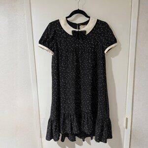 aint Laurent Polka Dot Babydoll Dress | Size FR 38, US S